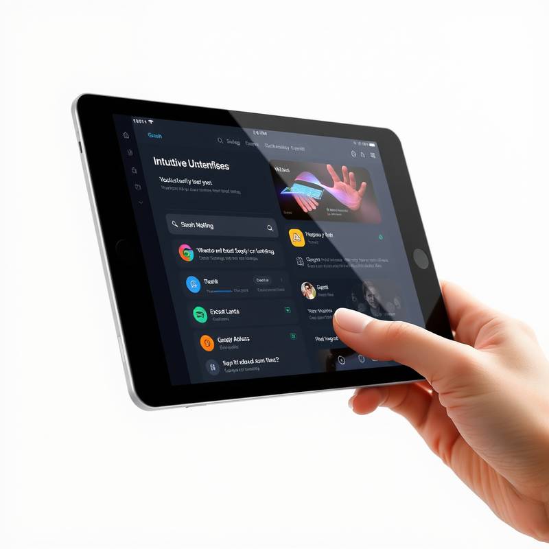 Imagen del curso de Diseño UX/UI mostrando una interfaz de usuario intuitiva en una tablet