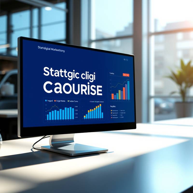 Imagen del curso de Marketing Digital Estratégico mostrando una pantalla con analíticas de redes sociales