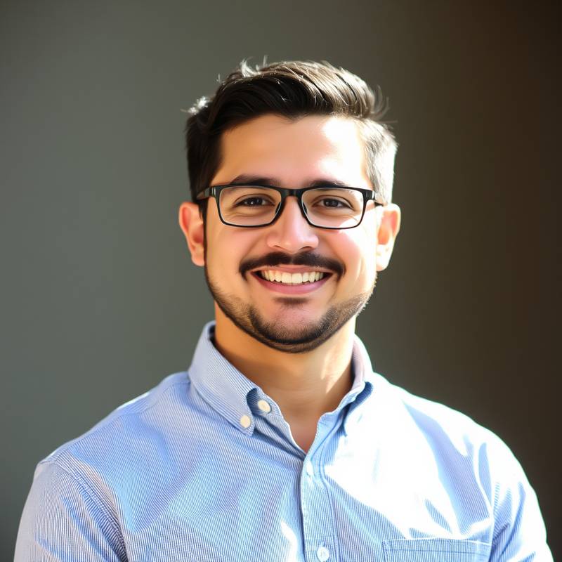 Retrato de Carlos Gómez, instructor de Ciencia de Datos